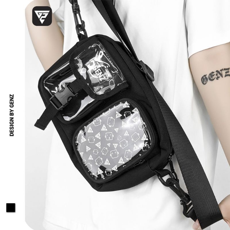 Túi đeo chéo local brand GENZ Utility Satchel New Logo unisex freestyle hàng chính hãng 2023