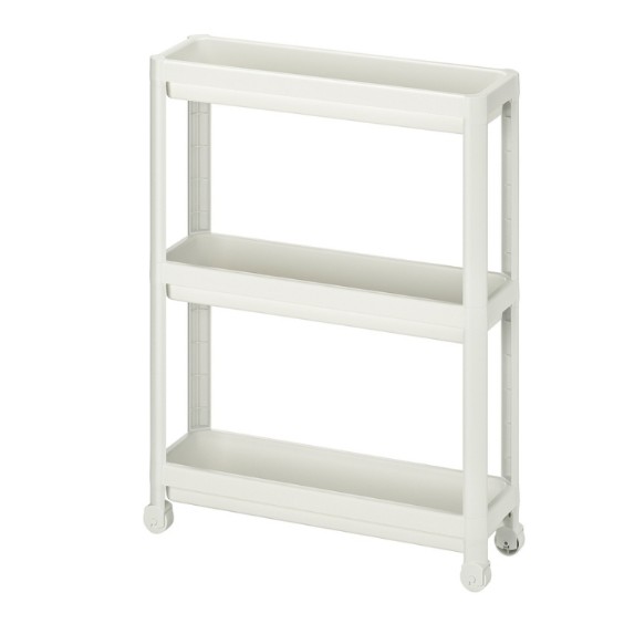 kệ để đồ 3 tầng có bánh xe VESKEN IKEA - Chính Hãng