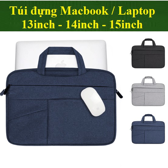 Túi chống sốc Laptop Macbook cao cấp 13 13,3 14 15 inch (quai xách)