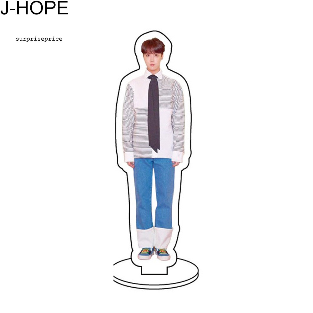 Phụ kiện acrylic trong suốt để bàn hình nhóm nhạc Kpop BTS 9cm