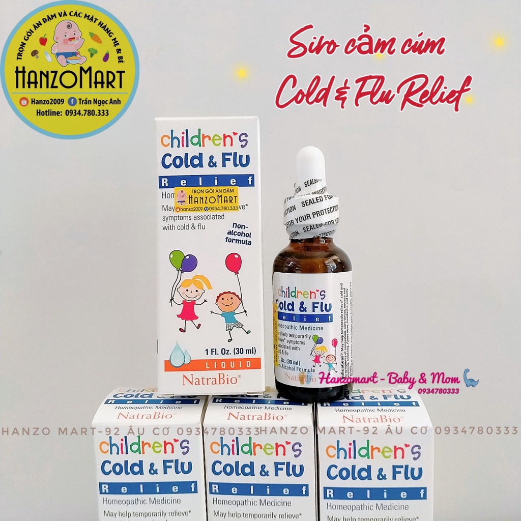 Siro ho Children’s Cold & Flu 30ml Mỹ
