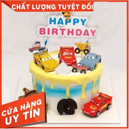Bộ 6 ô tô Macqueen,dùng làm đồ chơi,trang trí bánh kem,trang trí bánh sinh nhật cho các bé