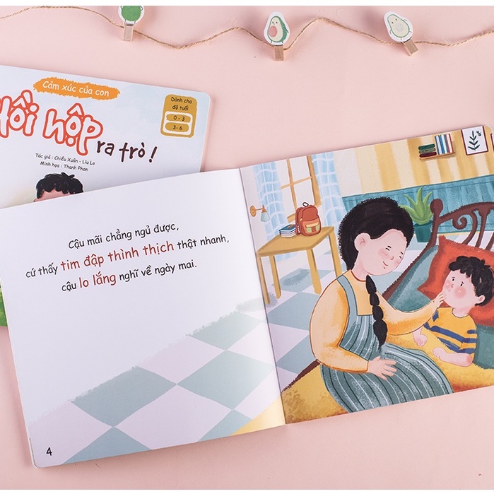 Bộ sách Cảm Xúc Của Con 4 cuốn - Sách Đọc to cho bé 0-6 tuổi
