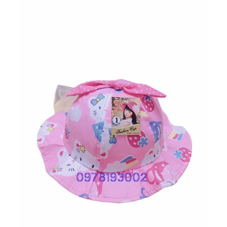 NÓN TAI BÈO MÈO DỄ THƯƠNG BÉ GÁI KÈM LƯỚI VOAN (NHIỀU MÀU)