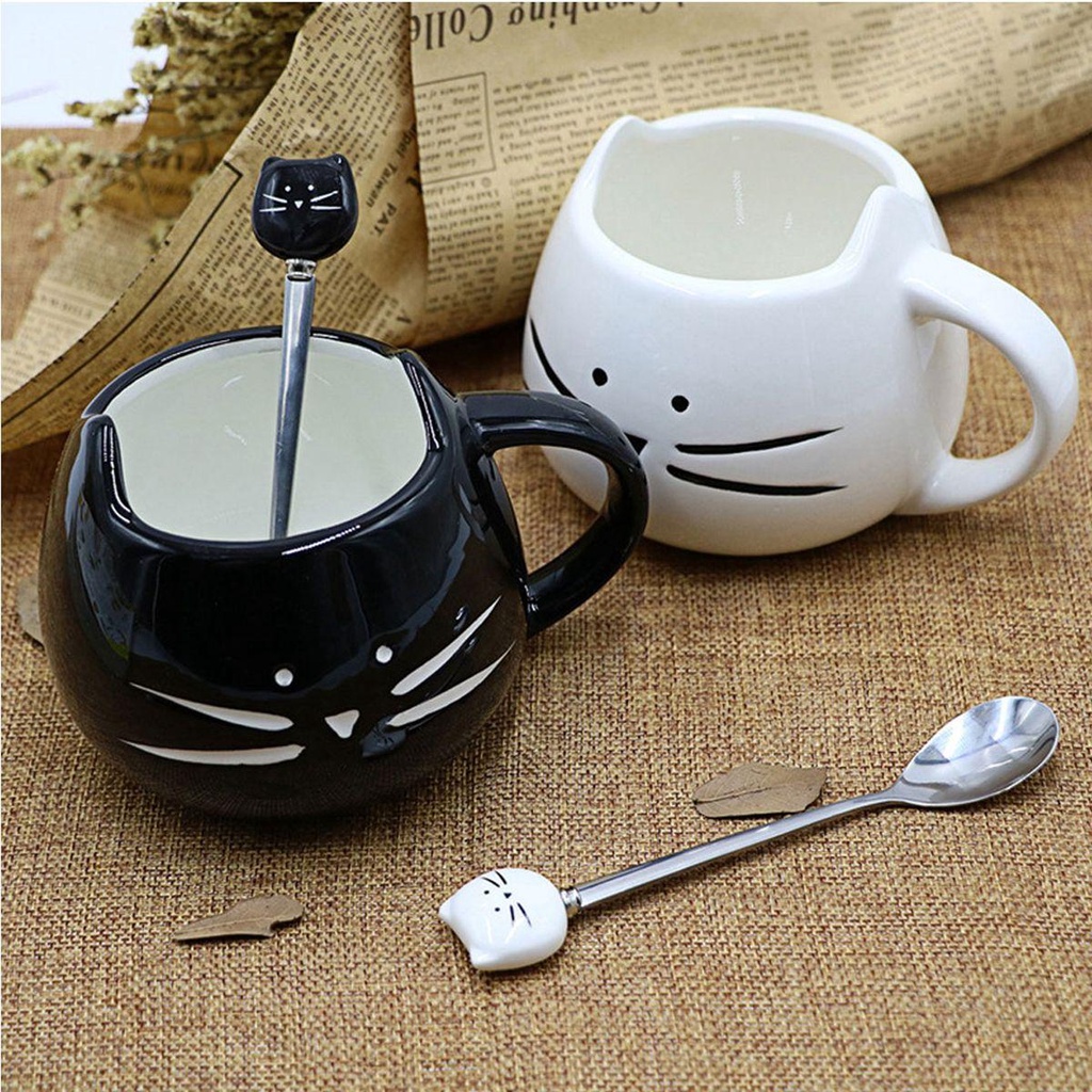 Muỗng Cà Phê Hình Mèo Dễ Thương