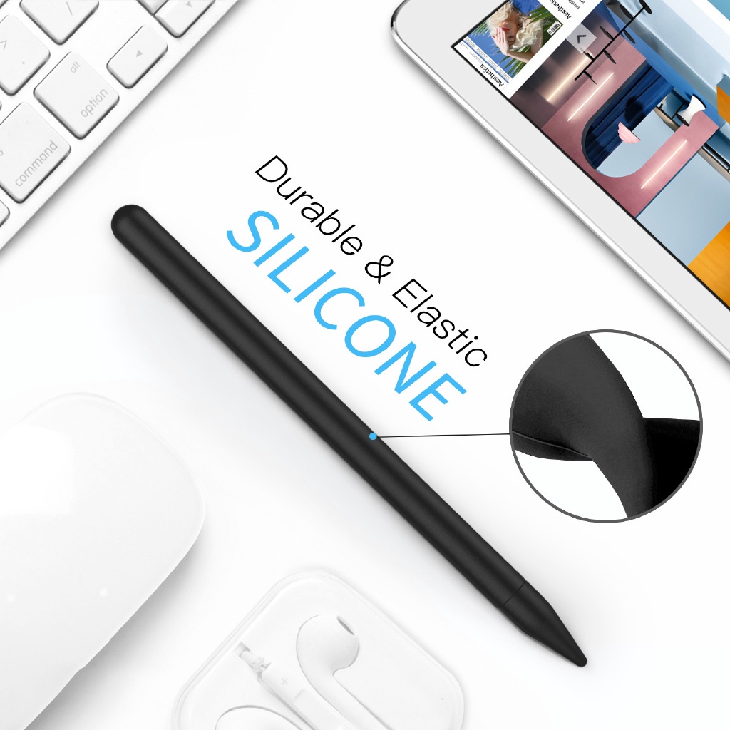 Vỏ bảo vệ bằng silicon mềm thích hợp cho bút cảm ứng Apple phiên bản 2