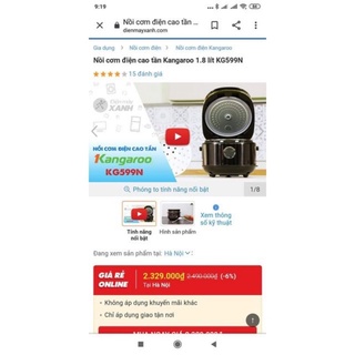 nồi cơm điện cao tần kangaroo