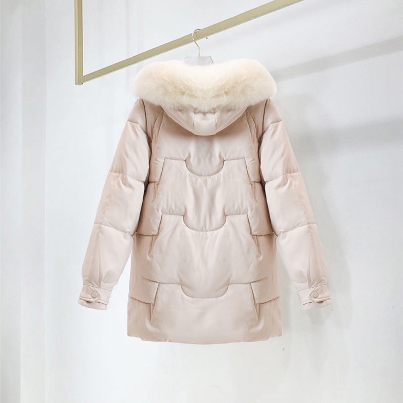 Áo phao dáng lỡ mũ lông siêu hot - Kèm ảnh thật