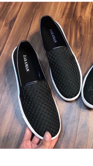 Giày slipon nam vải dệt zara | BigBuy360 - bigbuy360.vn
