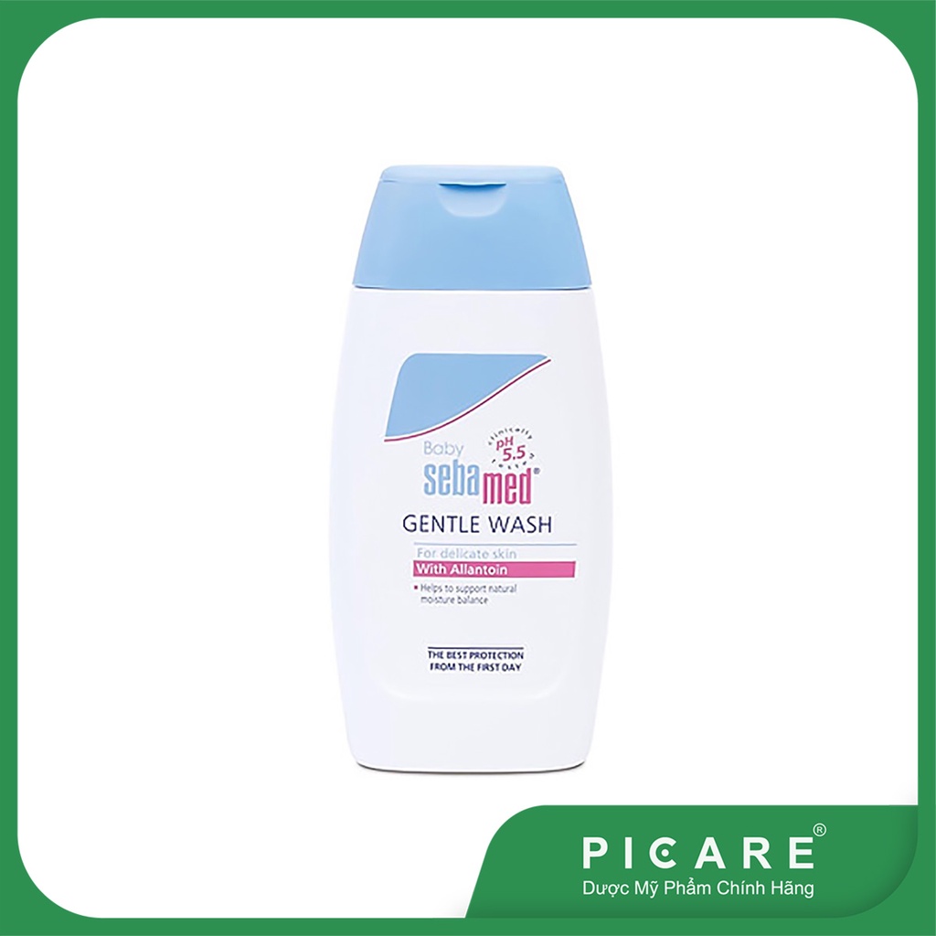 Sữa Tắm Gội Dịu Nhẹ Toàn Thân Cho Bé pH5.5 Baby Sebamed Gentle Wash 200ml