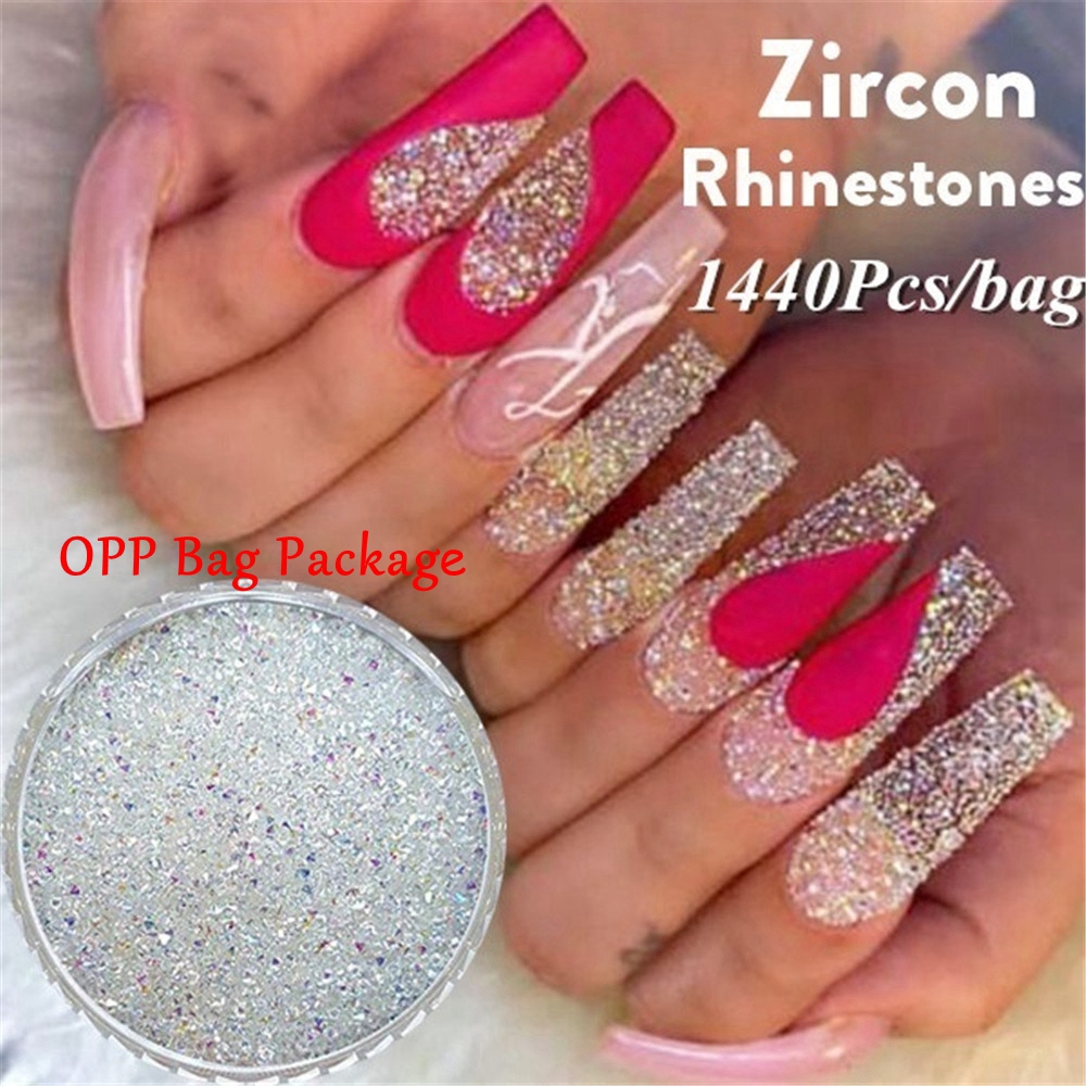Set 1440 Hạt 3d 1.1mm Trang Trí Móng Tay Nghệ Thuật
