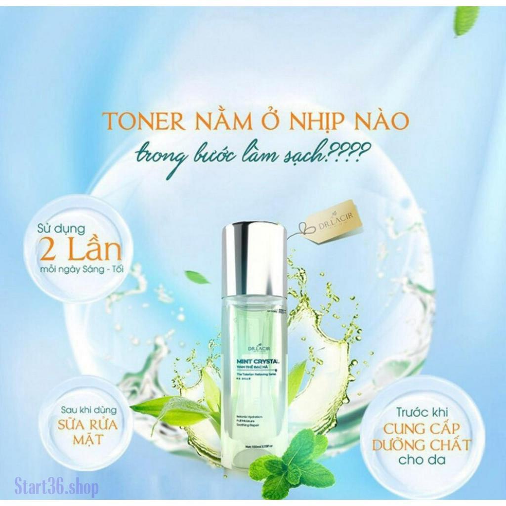 Toner tinh thể bạc hà Dr lacir toner cấp ẩm cho da mặt,  cân bằng độ ẩm, thu nhỏ lỗ chân lông, giúp trắng da, giảm mụn