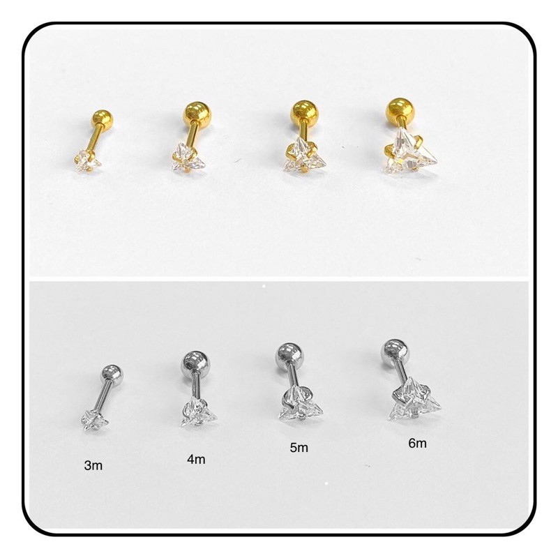 Khuyên tai nụ đá / tam giác