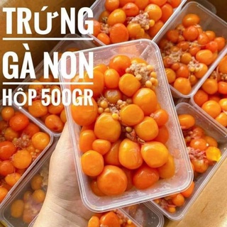 Trứng gà non. hộp 500