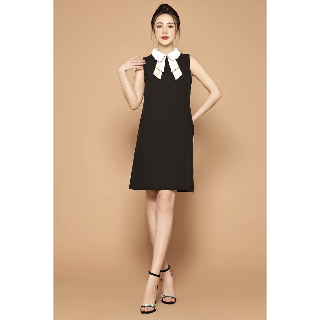 Đầm thiết kế công sở nữ Quảng Châu cao cấp thương hiệu thời trang D&R, váy suông đi chơi dạo phố D010