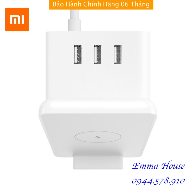 Ổ cắm kiêm bộ sạc không dây Xiaomi - Đế sạc không dây Xiaomi XMLSWXC2-10WQM