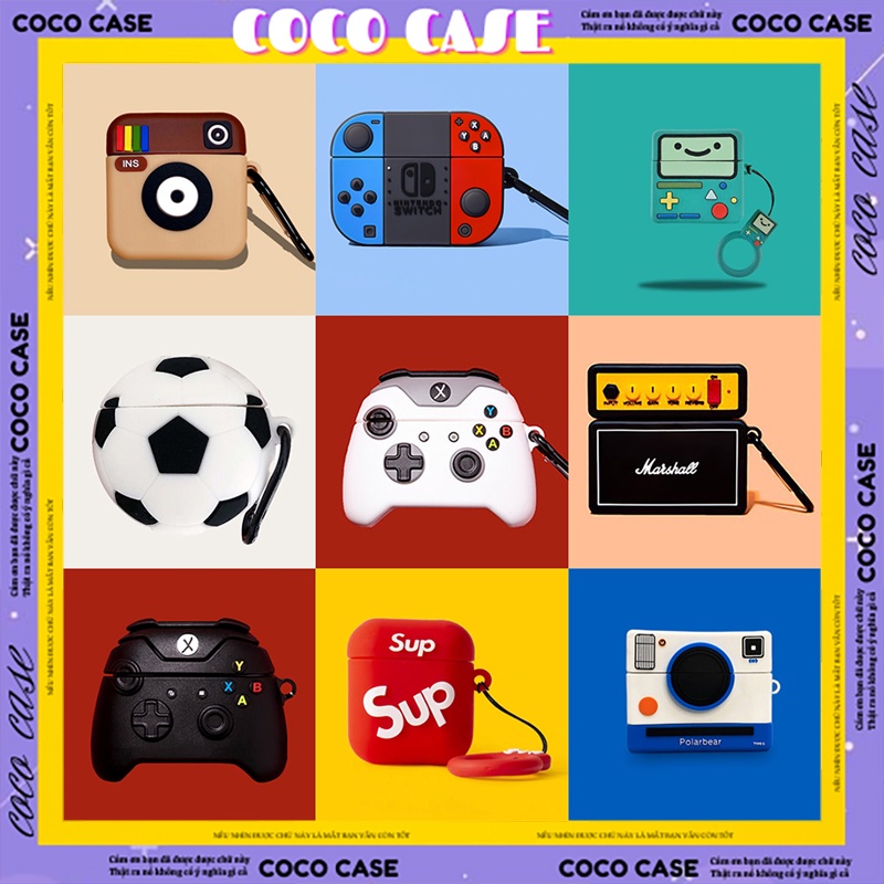 Case Airpod Pro Vỏ Bọc Tai Nghe Đồ Vật Siêu Dễ Thương Cute Chất Liệu Silicon Dẻo Chống Va Đập, Trầy Xước