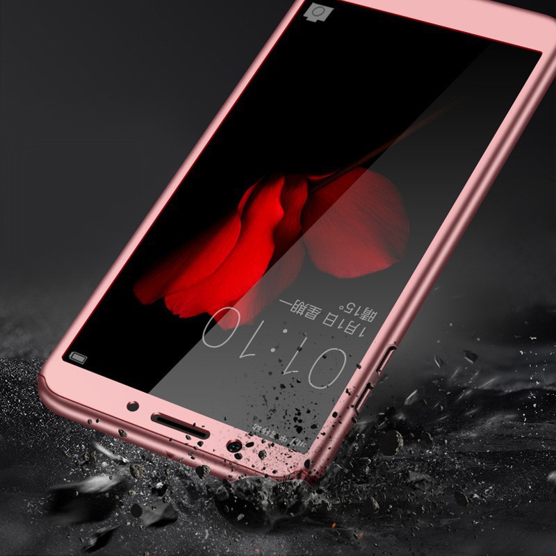 OPPO R7 R7s Plus F3 F1 Plus R17 Pro A77 360 Full Protect With Tempered Glass Hard Case Cover thtupp11 case