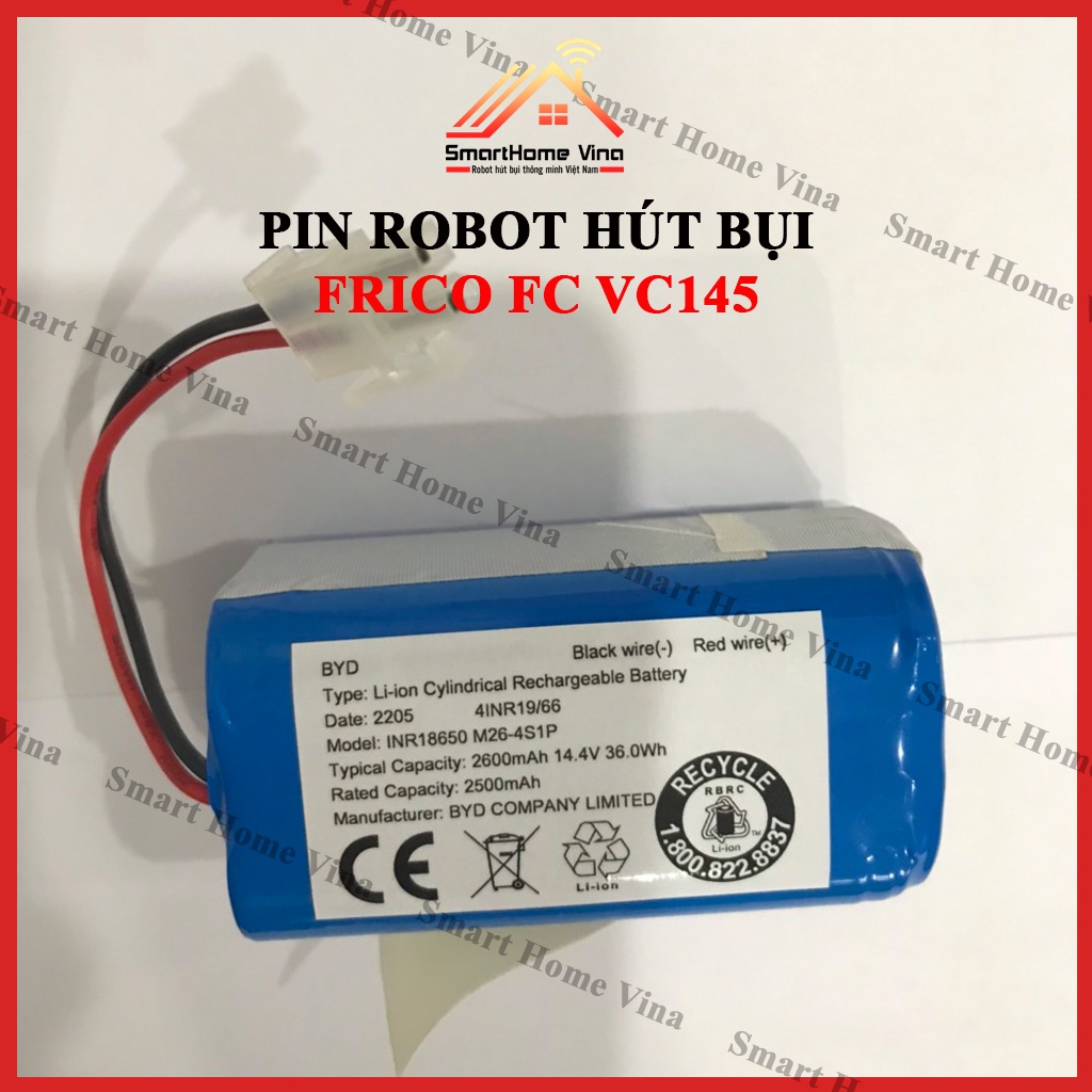 Pin robot hút bụi Frico FC VC145