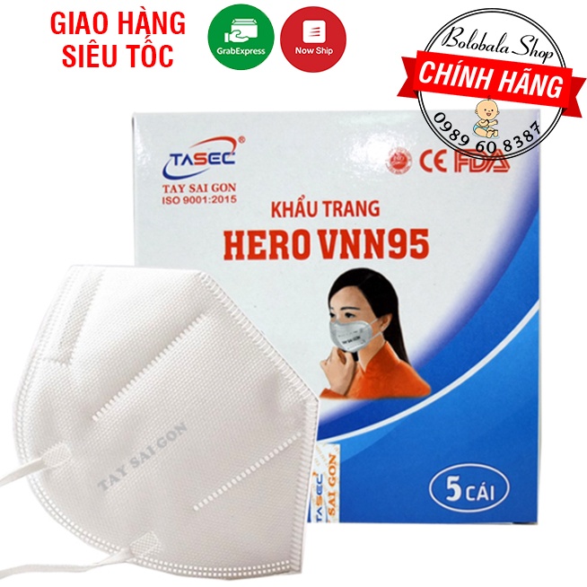 Khẩu trang y tế JN95/ VNN95 5 lớp chống bụi mịn PM2.5, được FDA kiểm nghiệm