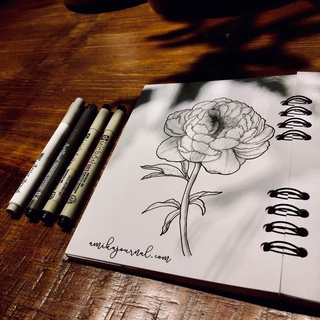 Bút lông đầu cọ mềm Marvy 1100 trang trí sổ tay, bullet journal, lưu bút