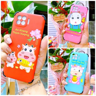 Ốp lưng Oppo F11/ F11 pro/ A5(2020)/ A9(2020) Xuân Tân Sửu Tết 2021 hình trâu vui vẻ dễ thương kèm lời chúc chống bẩn