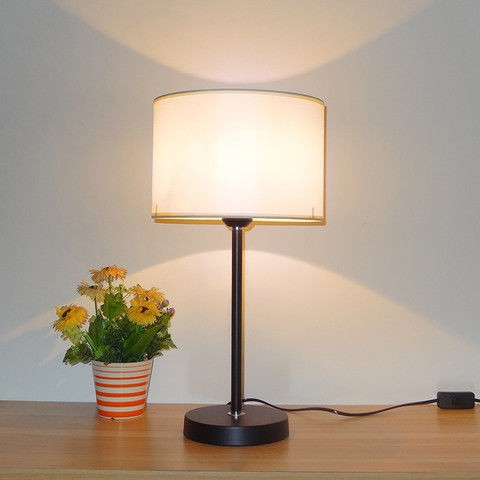☊✁☫Đèn bàn trang trí phòng ngủ đầu giường ấm áp ánh sáng hiện đại tối giản tạo LED tiết kiệm năng lượng làm mờ