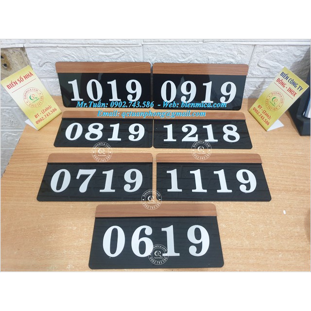 Biển Số Phòng Khách Sạn  - Biển Số Phòng Nhà Nghỉ - Số Phòng chung cư cao cấp
