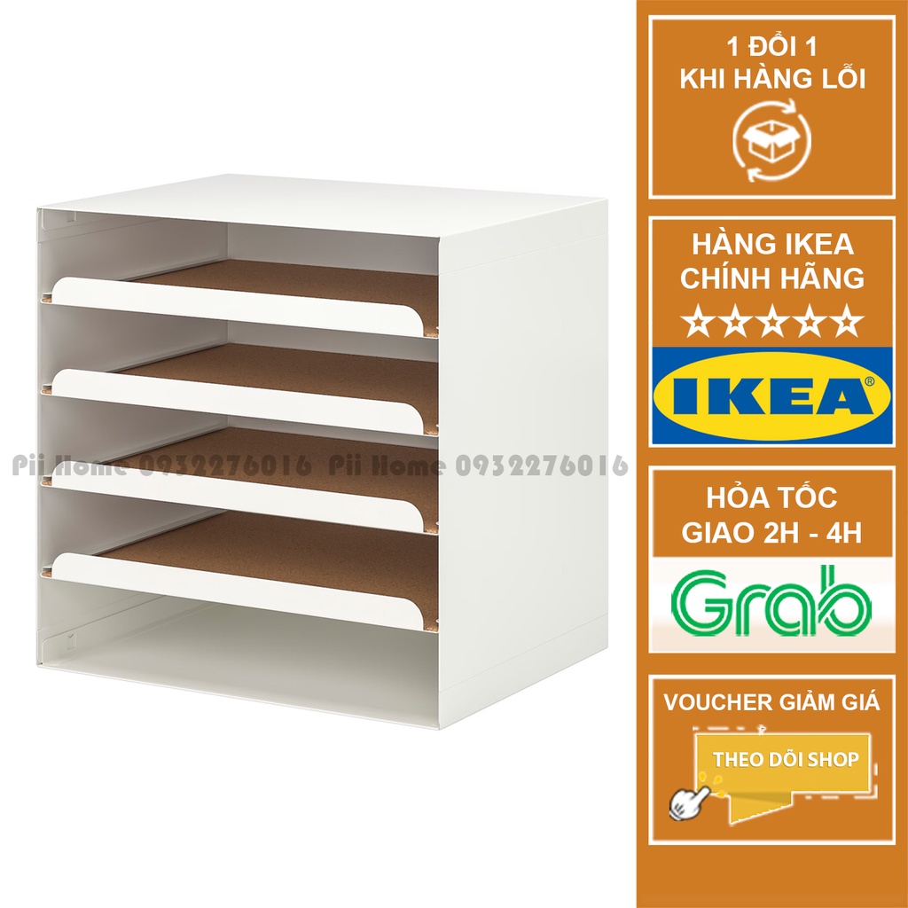 Khay kệ ngăn kéo để thư, tài liệu, giấy tờ KVISSLE IKEA - Màu trắng