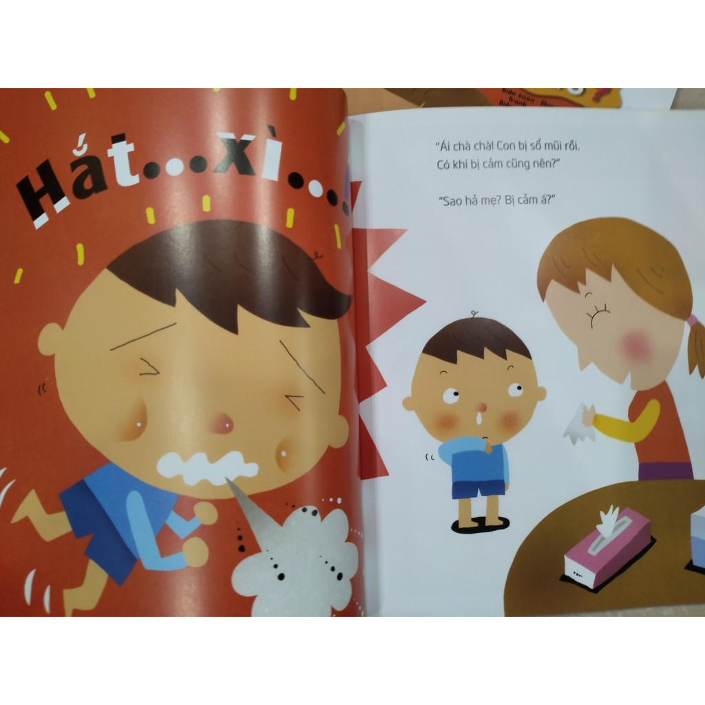 Sách ehon - Các bệnh thường gặp ( 5 cuốn )