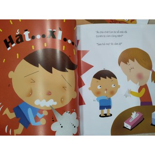 Sách ehon - Các bệnh thường gặp ( 5 cuốn )