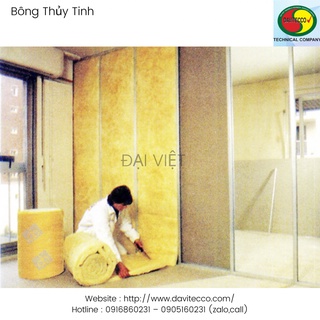 Bông thủy tinh (Glasswool) dạng cuộn