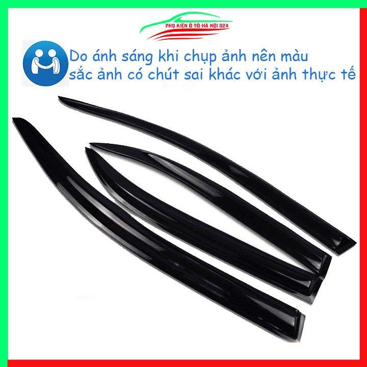Vè che mưa cho xe ô tô Santafe 2019-2022 vè đen bảo vệ trang trí xe