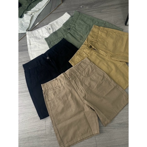 QUẦN SHORT KAKI NAM NỮ BASIC UNISEX QUẦN ĐÙI KAKI NGẮN 5 MÀU