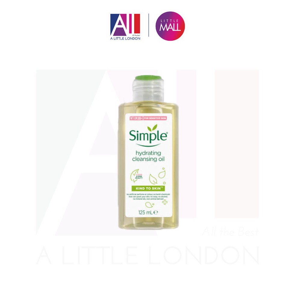 [TOP 1 SHOPEE] Dầu tẩy trang Simple Kind To Skin Hydrating Cleansing Oil 125ml (Bill Anh)