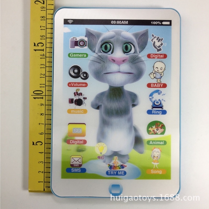 Đồ chơi IPad mèo Tom thông minh loại to cho bé( kèm quả pin)