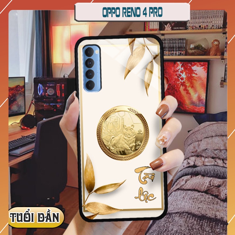 Ốp kính 3D 12 con giáp OPPO RENO 4 PRO