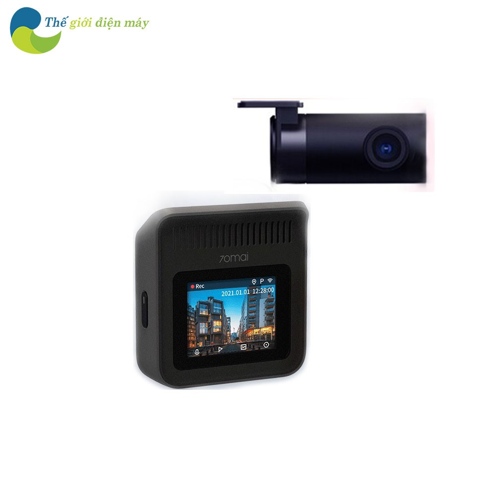 [Bản quốc tế] Camera hành trình ô tô Xiaomi 70mai Dash Cam A400 + Rear Cam - Bảo hành 1 tháng - Shop Thế Giới Điện Máy