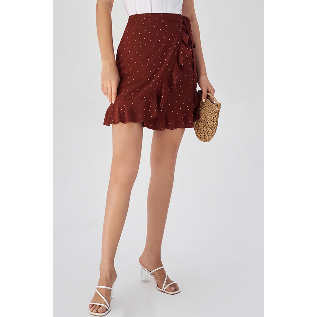 [Mã FAMALLT5 giảm 15% đơn 150k] Atous Chân váy chấm bi dây buộc Dotty | BigBuy360 - bigbuy360.vn