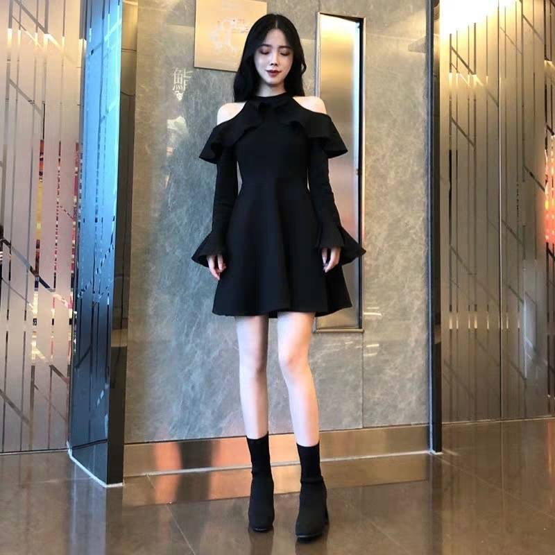 Đầm Dài Tay Hở Vai Thời Trang Quyến Rũ Cho Nữ | BigBuy360 - bigbuy360.vn
