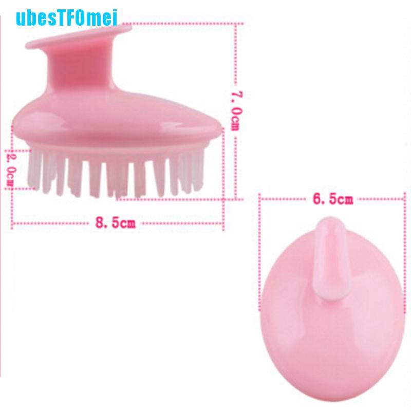 [Hàng mới về] Bàn chải silicon gội và massage da đầu tiện lợi