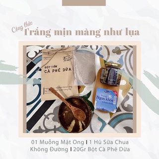 Combo 3 gói bột tắm trắng cà phê dừa N’store