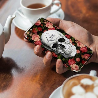 Skin Dán Iphone Đầu Lâu Hoa