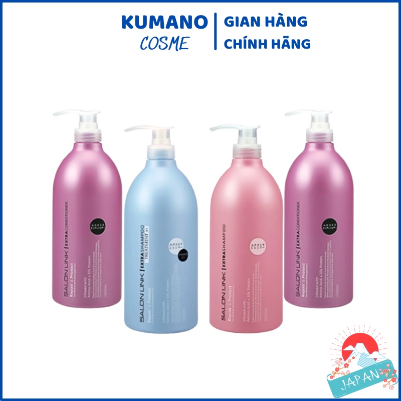 [Hàng Nhật Chuẩn] Dầu gội Salon Link Extra 1000ML hàng Nhật nội địa | Dầu gội dầu xả cặp Salon hàng Nhật