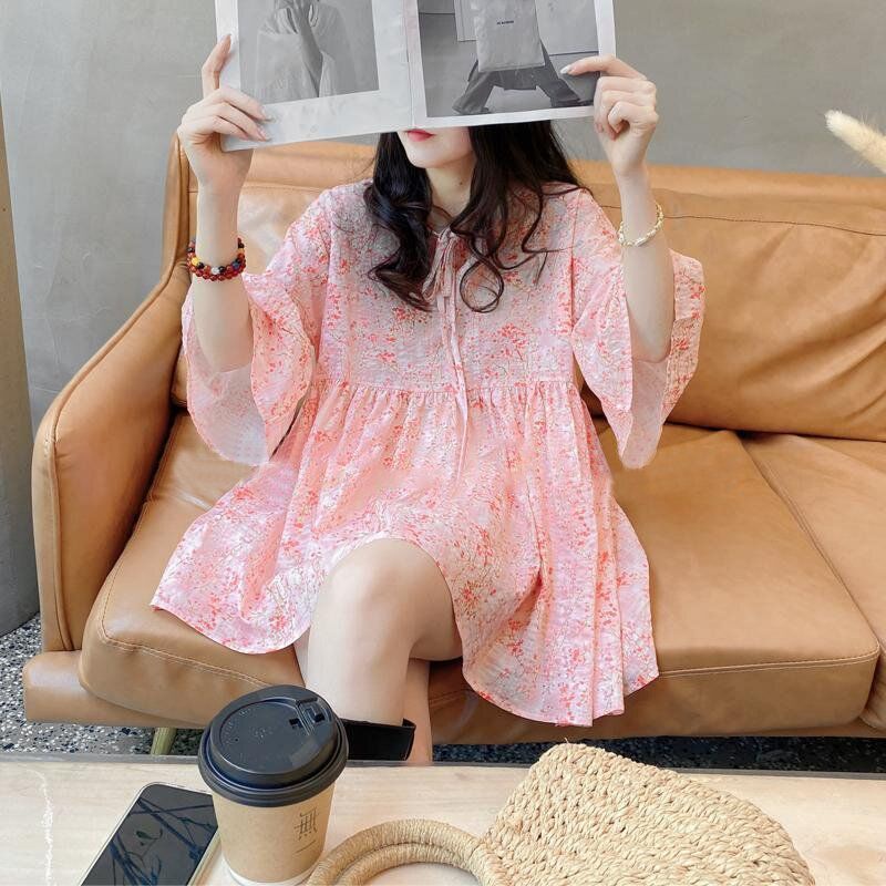 Áo Sơ Mi Tay Ngắn Dáng Rộng Thời Trang Mùa Hè Xinh Xắn Cho Nữ