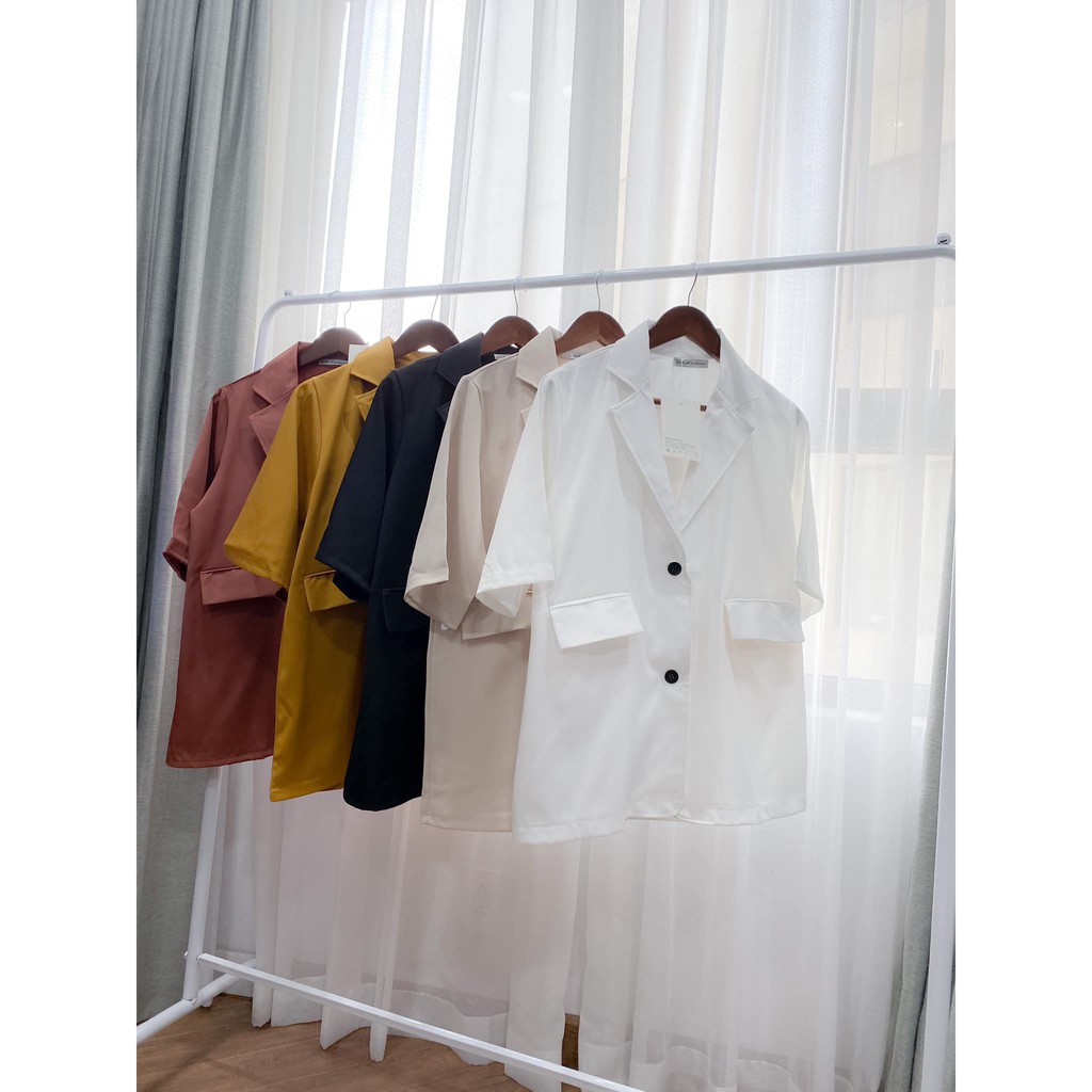 [ HÀNG LOẠI 1 ] Áo blazer ngắn tay thời trang Hàn quốc/Áo blazer ngắn tay túi nắp Ulzzang | WebRaoVat - webraovat.net.vn