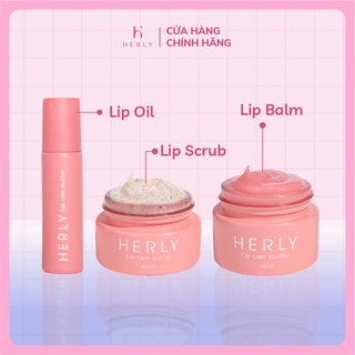 [HLCB5] Chu Trình 3 Bước Tái Tạo làm hồng môi HERLY Lip Care Routine (Nước tẩy trang + Lip Scrub + Lip thumbnail