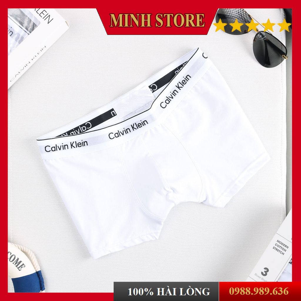 Quần lót nam Boxer thun lạnh co giãn 4 chiều, Quần sịp nam Boxer C.K cạp cao kháng khuẩn Big Size (Che tên) SD01 - MS88