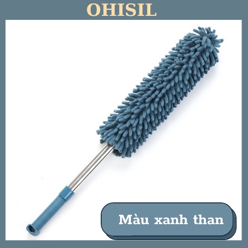 Chổi phủi bụi cán inox rút gọn cao cấp OHISIL Chổi Quét bụi sợi bông san hô