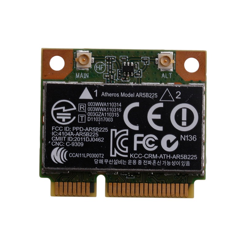 Card Bluetooth không dây mini PCIe Card 802.11bgn 655795-001 654825-001 ar5b225